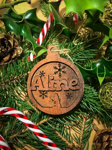Boule de Noël personnalisable 